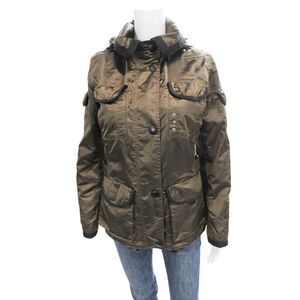 Wellensteyn Womens Military Jacket Brown Long Sleeve Button Size XS